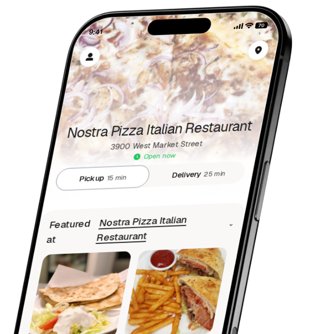 Nostra Pizza Italian Restaurant app preview