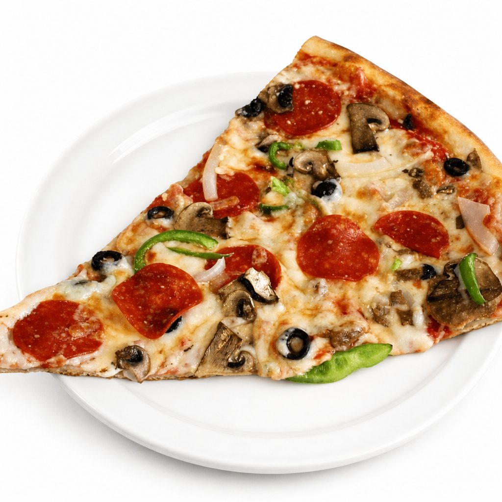 Nostra Special Pizza Slice.