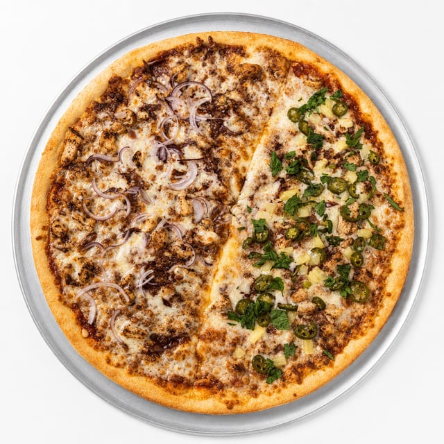 Spicy Hawaiian Chicken Gluten Free Pizza.