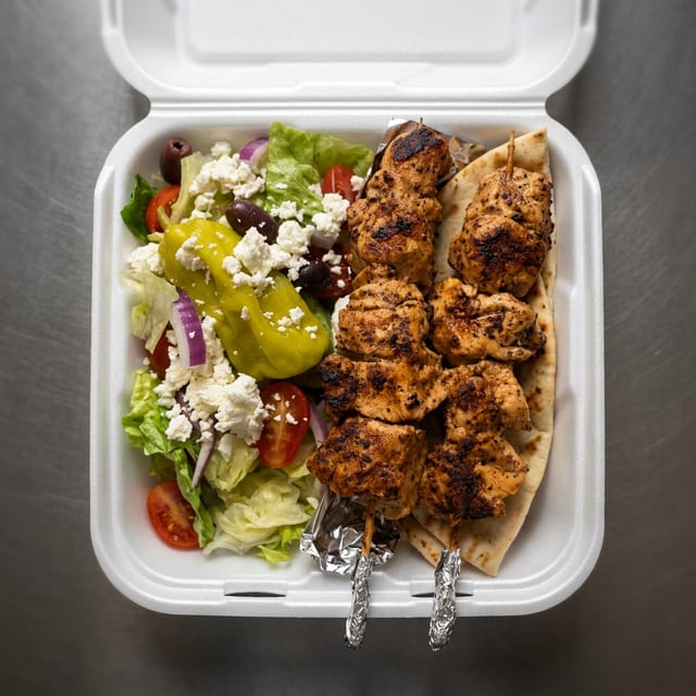 Chicken Souvlaki.