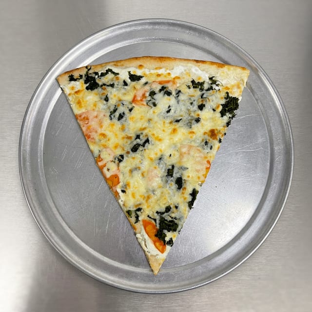 White Pizza Slice.